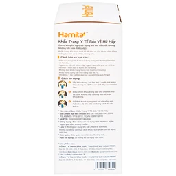 Khẩu trang 4 lớp Hamita Advanced 4D mask màu đen (5 cái)