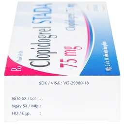 Thuốc Clopidogrel Stada 75mg dự phòng biến cố do huyết khối động mạch (2 vỉ x 14 viên)