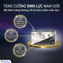 Viên ngậm hỗ trợ tăng cường sinh lực cho nam giới First Up 1 Hour (2 vỉ x 4 viên) 2
