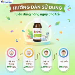 Siro bổ sung kẽm, lysine và vitamin B6 cho trẻ Biolizin (50ml) 5