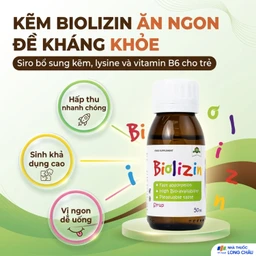 Siro bổ sung kẽm, lysine và vitamin B6 cho trẻ Biolizin (50ml) 2