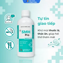 Nước súc miệng SMH Pro AG+++ 300ml Việt Sinh giúp vệ sinh răng, miệng, ngăn ngừa hôi miệng