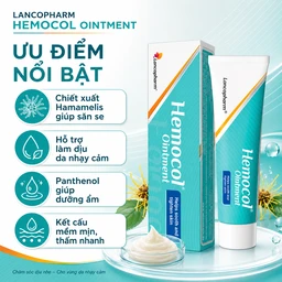 Kem bôi trĩ Hemocol Ointment Lancopharm kháng khuẩn, làm dịu (30g) 4