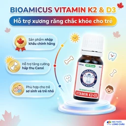 Dung dịch uống hỗ trợ tăng cường hấp thu Calcium Bioamicus Vitamin K2 & D3 (10ml) 3