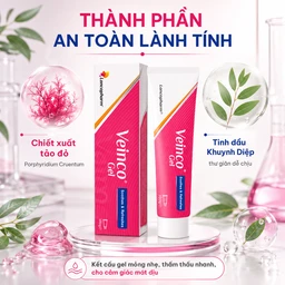Gel bôi ngừa giãn tĩnh mạch Veinco Lancopharm hộp 100g 4