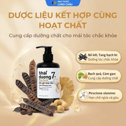 Dầu gội dược liệu Thái Dương 7 Plus Gold ngừa rụng tóc, giảm ngứa 250ml 3