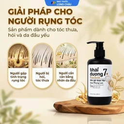 Dầu gội dược liệu Thái Dương 7 Plus Gold ngừa rụng tóc, giảm ngứa 250ml 4