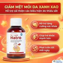 Siro bổ sung sắt và Vitamin nhóm B, giảm nguy cơ thiếu máu cho trẻ Fer + Multi Hatro (120ml) 3