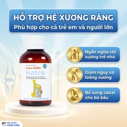 Siro bổ sung canxi giúp xương răng chắc khỏe Canxi + D3K2 Hatro (120ml) 5