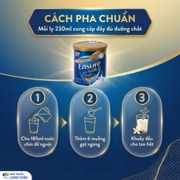 Sữa tăng cường sức khỏe khối cơ tăng miễn dịch Ensure Gold StrengthPro hương vani (380g) 5