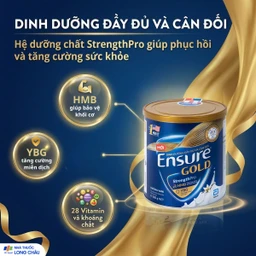 Sữa tăng cường sức khỏe khối cơ tăng miễn dịch Ensure Gold StrengthPro hương vani (380g) 2