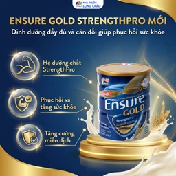 Sữa tăng cường sức khỏe khối cơ tăng miễn dịch Ensure Gold StrengthPro hương lúa mạch (800g) 2