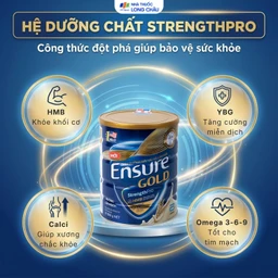 Sữa tăng cường sức khỏe khối cơ tăng miễn dịch Ensure Gold StrengthPro hương lúa mạch (800g) 3