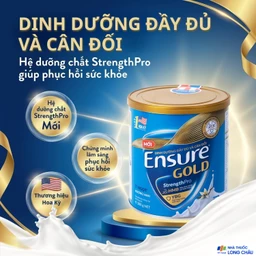Sữa tăng cường sức khỏe khối cơ tăng miễn dịch Ensure Gold StrengthPro hương vani ít ngọt (380g) 2