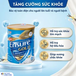 Sữa tăng cường sức khỏe khối cơ tăng miễn dịch Ensure Gold StrengthPro hương vani ít ngọt (800g) 4