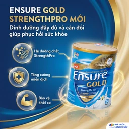Sữa tăng cường sức khỏe khối cơ tăng miễn dịch Ensure Gold StrengthPro hương vani ít ngọt (800g) 2