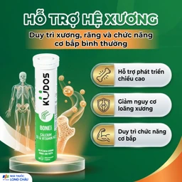 Viên sủi bổ sung canxi, vitamin K2, vitamin D3 cho cơ thể Kudos Bone hương cam (20 viên) 4