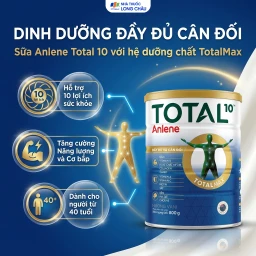 Sữa bổ sung hệ dưỡng chất cho vận động tiêu hóa người trên 40 tuổi Anlene Total 10 (800g) 2