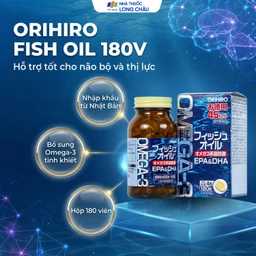 Viên uống hỗ trợ cho não bộ và thị lực Orihiro Fish Oil (180 viên) 2