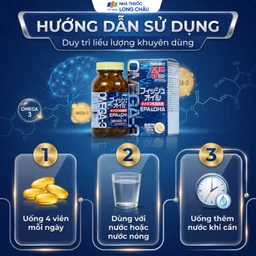 Viên uống hỗ trợ cho não bộ và thị lực Orihiro Fish Oil (180 viên) 5