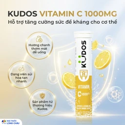 Viên sủi giúp bổ sung vitamin C cho cơ thể Kudos Vitamin C 1000mg hương chanh (20 viên) 2