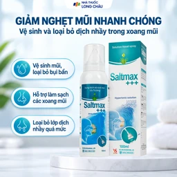 Xịt mũi Saltmax+++ 100ml giúp vệ sinh mũi, làm sạch chất nhầy 2