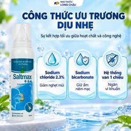 Xịt mũi Saltmax+++ 100ml giúp vệ sinh mũi, làm sạch chất nhầy 3