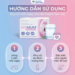 Viên uống bổ sung acid folic, kẽm, vitamin cho phụ nữ có kế hoạch mang thai proMUM New Start (2 vỉ x 15 viên) 5