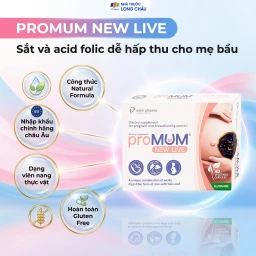 Viên uống bổ sung Acid folic, sắt cho phụ nữ mang thai và cho con bú proMUM New Live (2 vỉ x 15 viên) 2