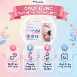 Viên uống bổ sung Acid folic, sắt cho phụ nữ mang thai và cho con bú proMUM New Live (2 vỉ x 15 viên) 5