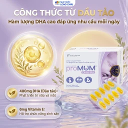 Viên uống bổ sung DHA cho phụ nữ có thai và cho con bú proMUM DHA Alg (3 vỉ x 10 viên) 3