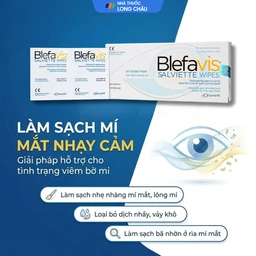 Gạc lau mi mắt Blefavis Wipes (30 miếng) làm sạch mí mắt nhạy cảm, viêm bờ mi, sát khuẩn trước & sau phẫu thuật 2