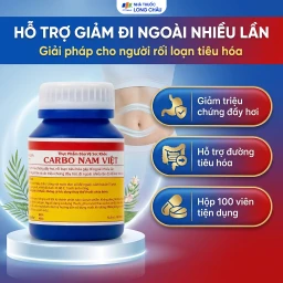 Viên hỗ trợ giảm rối loạn tiêu hoá gây đi ngoài nhiều lần Carbo Nam Việt (100 viên) 5