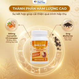 Viên uống hỗ trợ cải thiện tiêu hóa Premium Omexxel Curcumin C3 Complex W/Bioperine (60 viên) 3