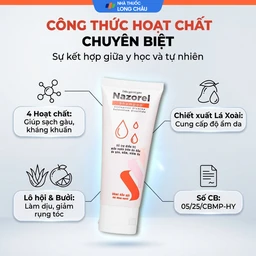 Dầu gội sạch gàu, giảm ngứa Nazorel shampoo 50ml 3