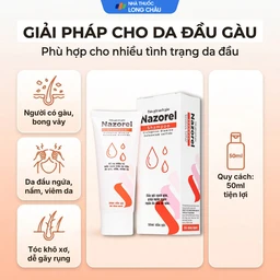 Dầu gội sạch gàu, giảm ngứa Nazorel shampoo 50ml 4