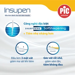 Đầu kim tiểu đường 32G x 4mm Pic insupen original (100 cái)