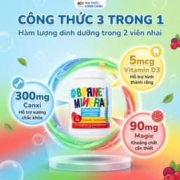 Viên nhai giúp tăng chiều cao, giảm nguy cơ còi xương cho trẻ em Borne Mineral New Nordic (120 viên) 3