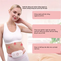 Máy massage (mát xa) bụng Fuji PG-2507 giúp làm ấm đều vùng bụng