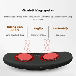 Máy massage (mát xa) lưng, bụng Fuji PG-2645L giúp giảm đau các vùng cơ và dây thần kinh bên trong