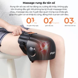 Máy massage (mát xa) đầu gối Fuji PG-2015F3 giúp cải thiện lưu thông máu và giảm bớt sự khó chịu của khớp gối