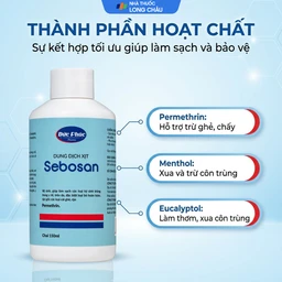 Xịt ngoài da làm sạch ký sinh trùng 150ml Sebosan Đức Phúc 3