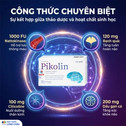 Viên uống hỗ trợ tăng tuần hoàn máu não, giảm nguy cơ hình thành cục máu đông Pikolin Ocavill (2 vỉ x 15 viên) 4