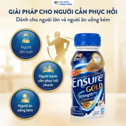 Sữa tăng cường sức khỏe tăng cường miễn dịch Ensure Gold StrengthPro hương vani 237ml 5