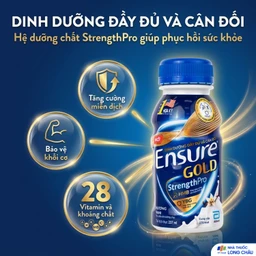 Sữa tăng cường sức khỏe tăng cường miễn dịch Ensure Gold StrengthPro hương vani 237ml 2