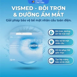 Nhỏ mắt Vismed 0.18% dùng cho mắt khô,tổn thương bề mặt nhãn cầu (20 ống x 0.3ml) 2