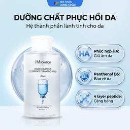 Nước tẩy trang JMSolution Water Luminous S.O.S Ringer làm sạch sâu và cấp ẩm (500ml) 3