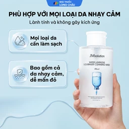 Nước tẩy trang JMSolution Water Luminous S.O.S Ringer làm sạch sâu và cấp ẩm (500ml) 4
