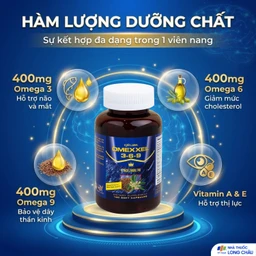 Viên uống hỗ trợ tốt cho não và mắt Omexxel 3-6-9 Premium (100 viên) 3