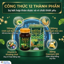 Viên uống hỗ trợ tốt cho não và tim mạch Omexxel Ginkgo 120 Premium (60 viên) 3